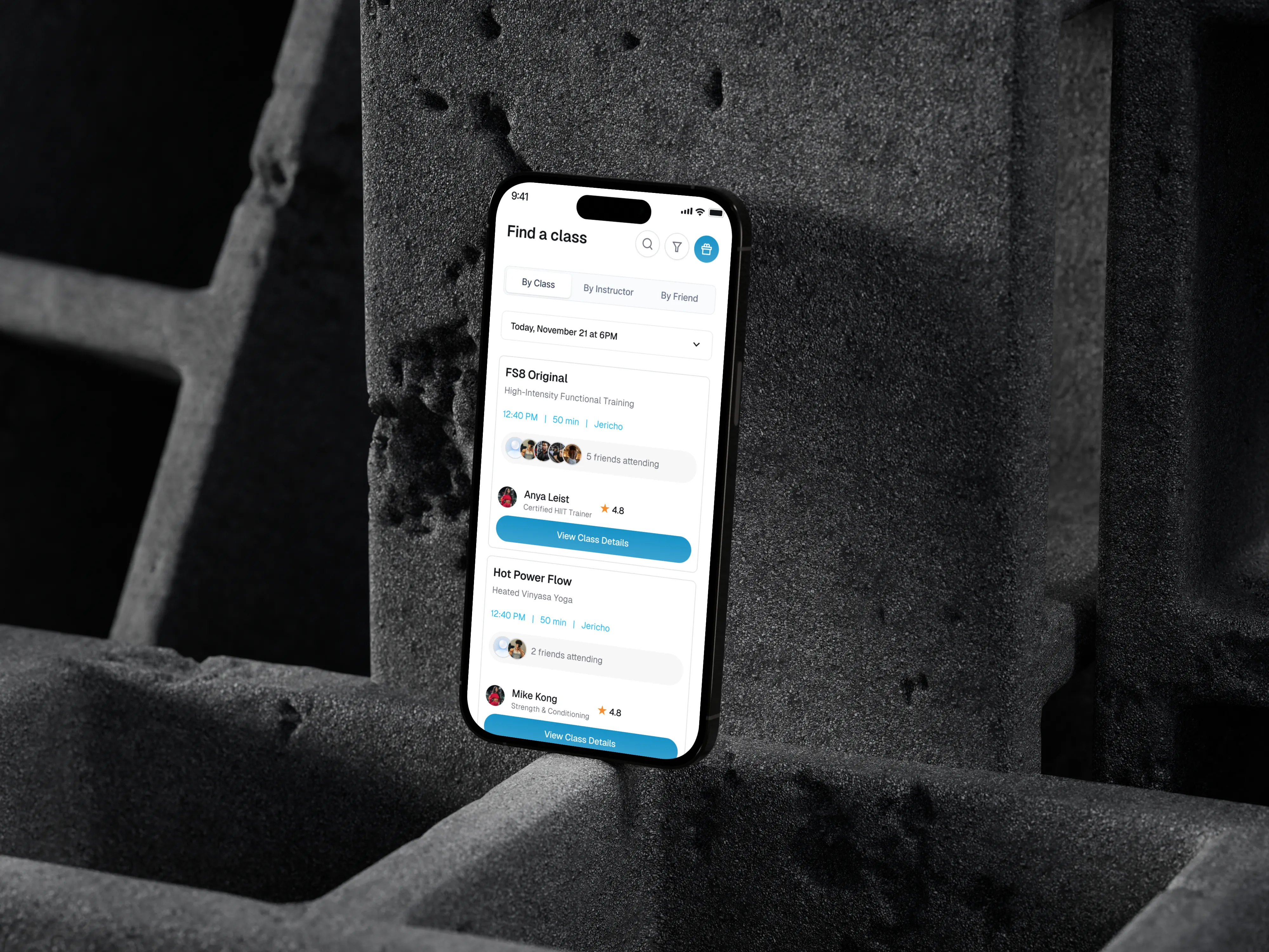 Gym member mobile app
